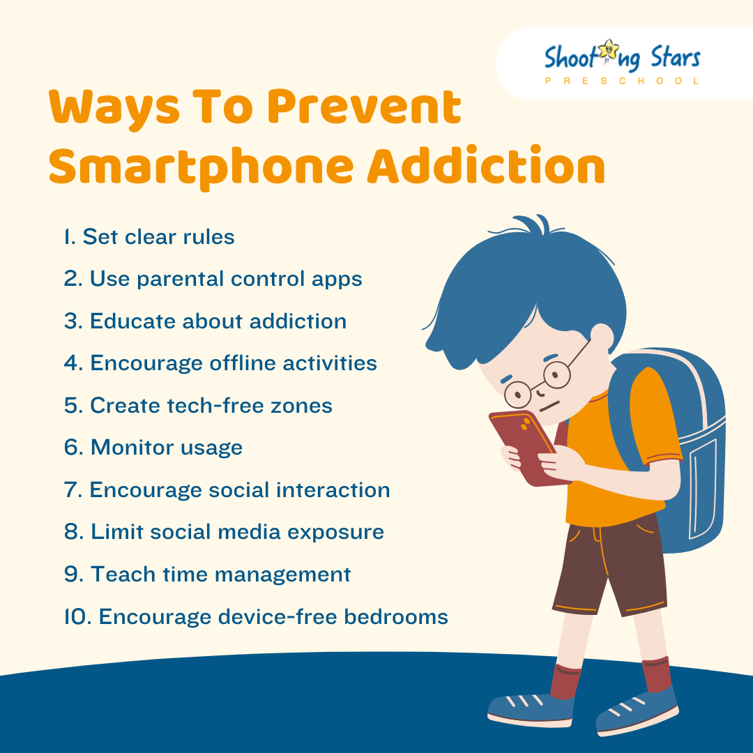 Ways to prevent smartphone addiction in kids